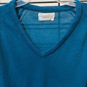 Christian Dior vintage v neck sweater size L